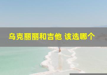 乌克丽丽和吉他 该选哪个